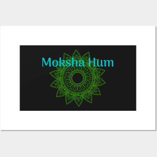 Moksha Hum Sanskrit Mantra Posters and Art